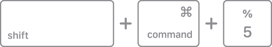 Touches Maj + Commande + 5